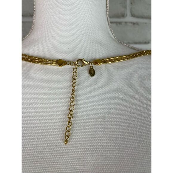 JOAN RIVERS Triple Strand Gold Tone Adjustable Layered Chain Necklace 60” - Picture 2 of 9